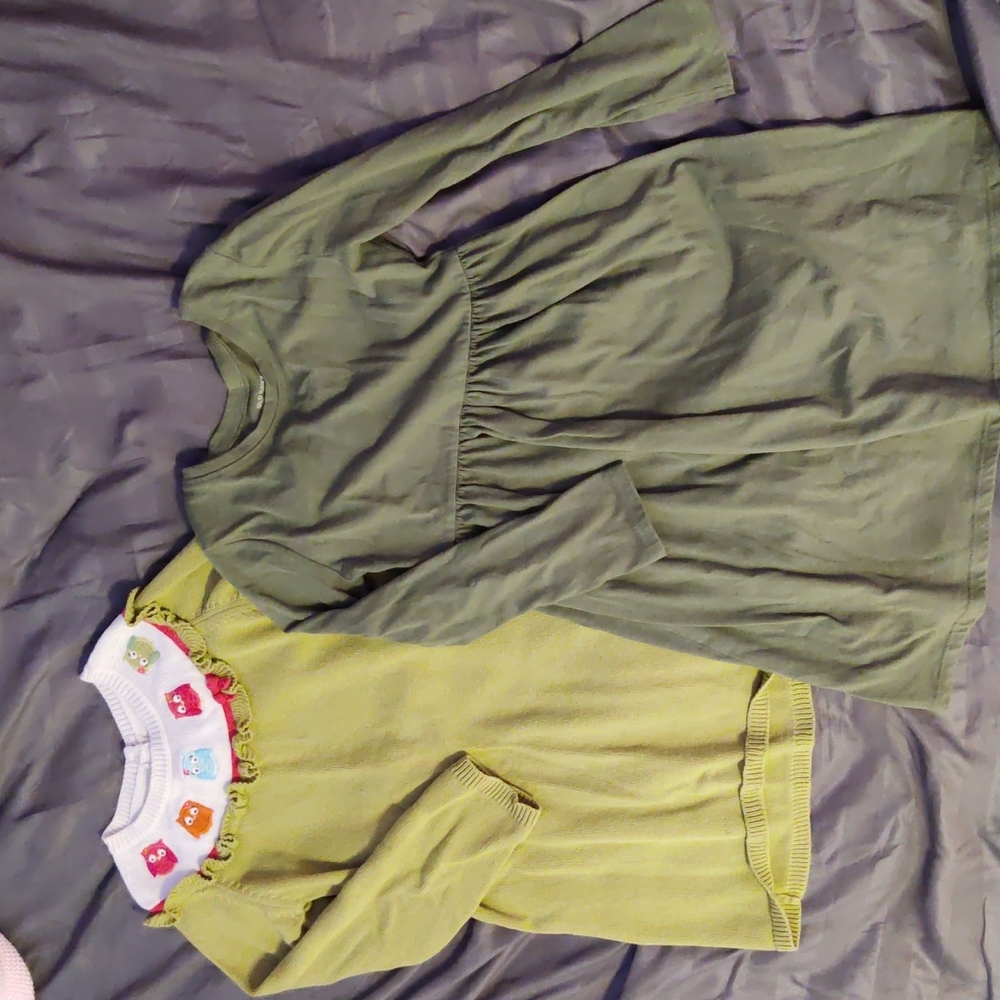 Old navy girls dress and yarn sweatshirt